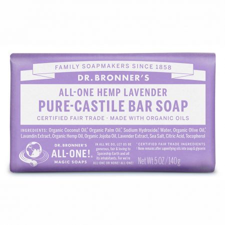 Dr. Bronners Castile Bar Soap Lavender 140g