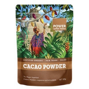 Power Super Foods Cacao Powder Organic 125g