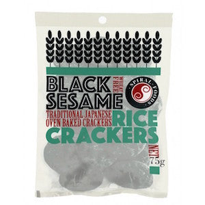 Spiral Black Sesame Crackers G/Free 75g