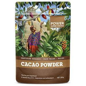 Power Super Foods Cacao Powder Organic 250g