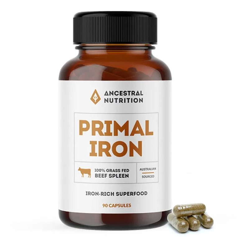 Ancestral Nutrition Primal Iron - 100% Beef Spleen 90caps