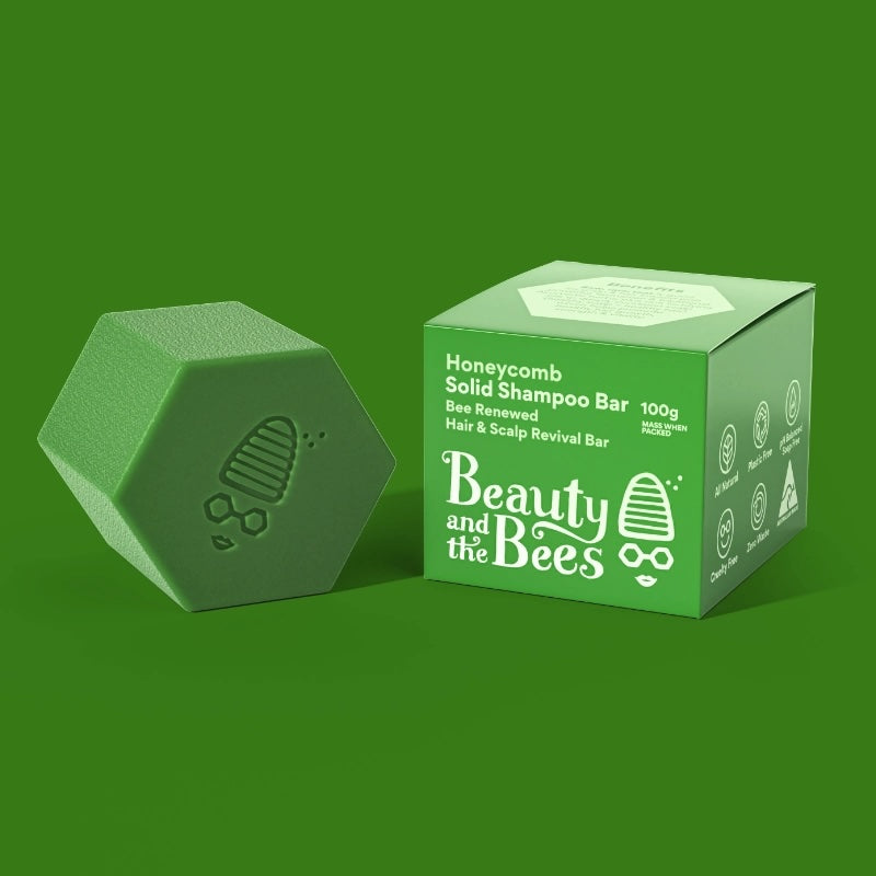 Beauty and the Bees Honeycomb Shampoo Bar BEE RENEWED 100g
