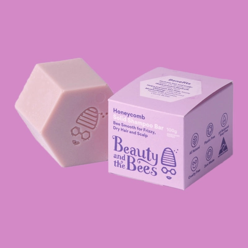 Beauty and the Bees Honeycomb Shampoo Bar BEE SMOOTH 100g
