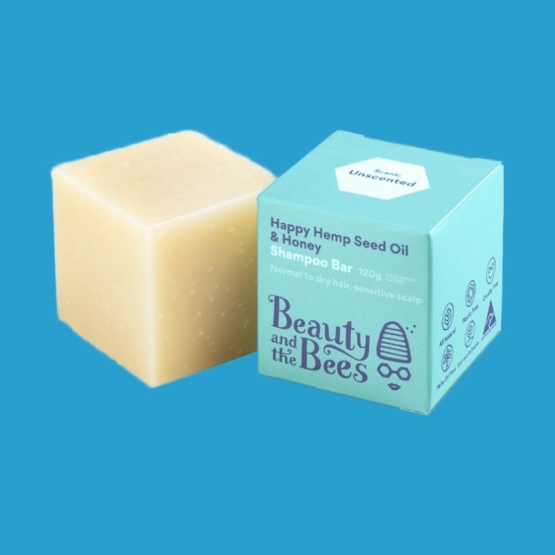 Beauty and the Bees Hemp Seed Oil & Honey Shampoo Bar 120g