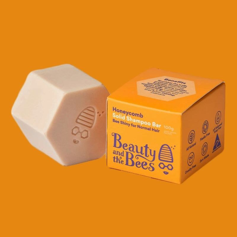 Beauty and the Bees Honeycomb Shampoo Bar BEE SHINY 100g