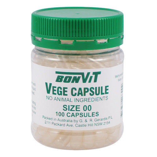 Bonvit Empty Capsules Size '00' Vege 100caps