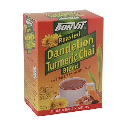 Bonvit Roasted Dandelion Turmeric Chai Blend 32bags