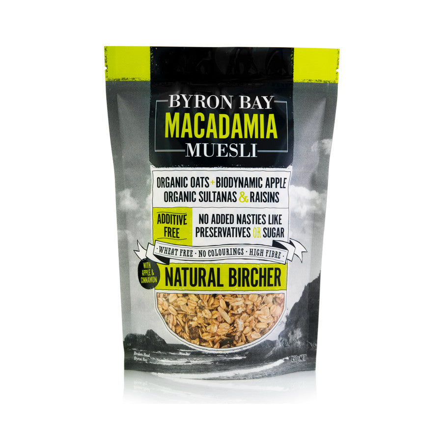 Byron Bay Macadamia Muesli Bircher Style 450g