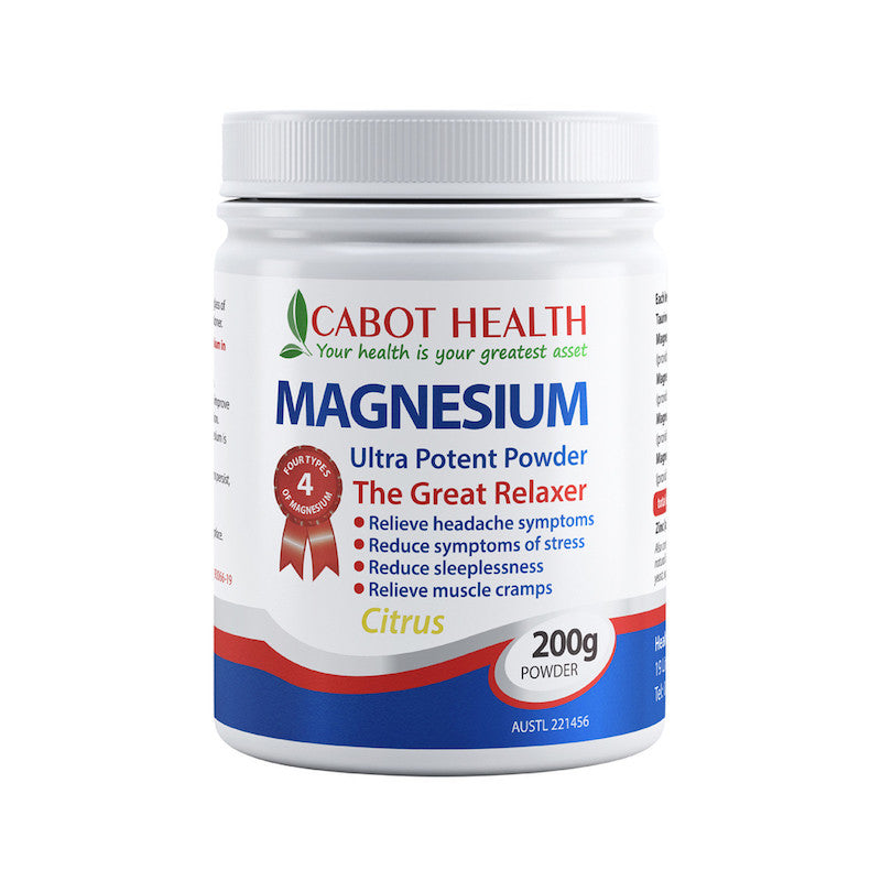 Cabot Health Magnesium Ultra Potent Citrus 200g