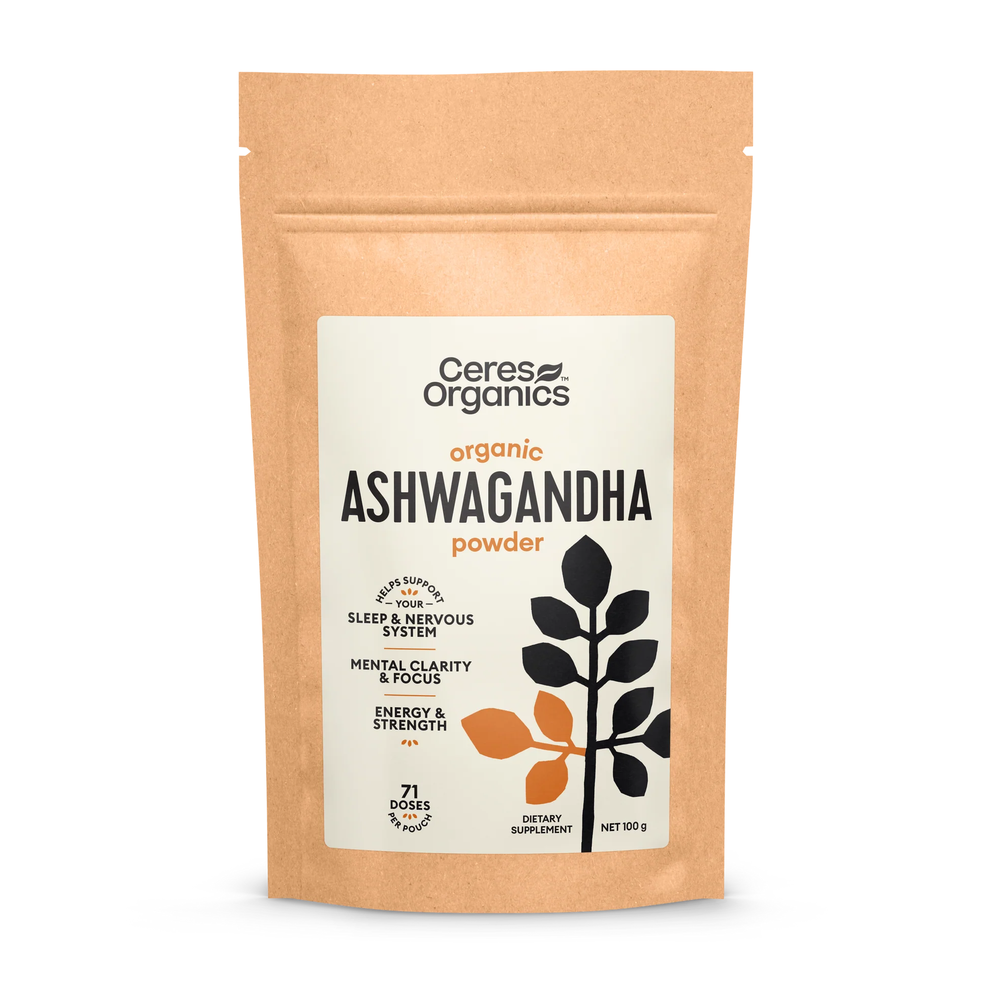 Ceres Organics Ashwagandha Powder 100g