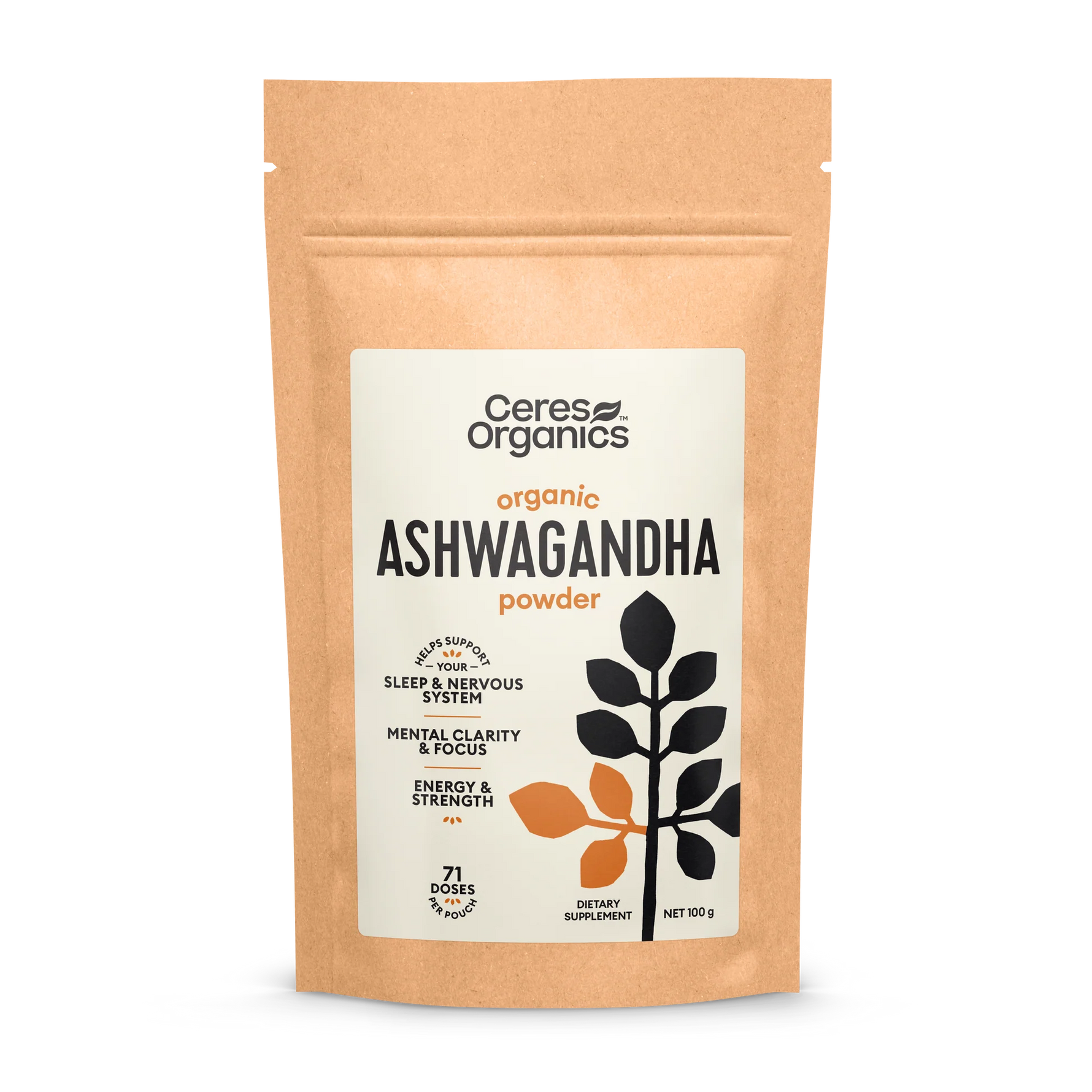 Ceres Organics Ashwagandha Powder 100g