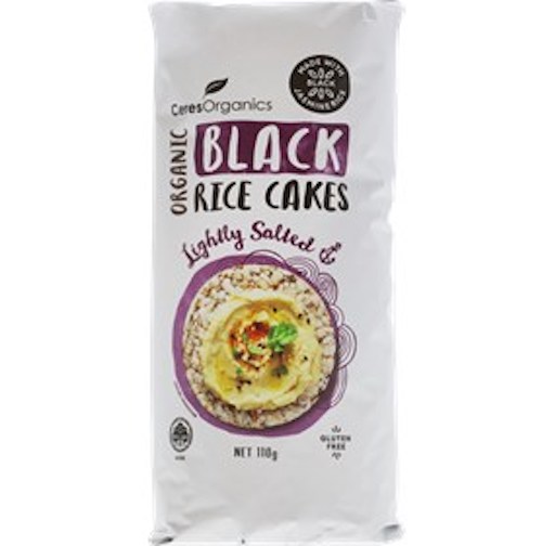 Ceres Organics Black Rice Cakes 110g