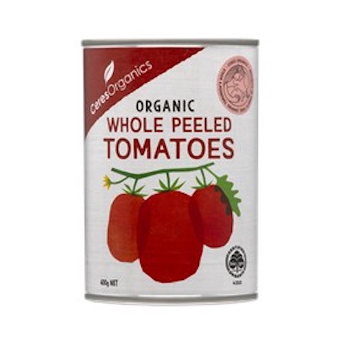 Ceres Organics Whole Peeled Tomatoes Organic 400g
