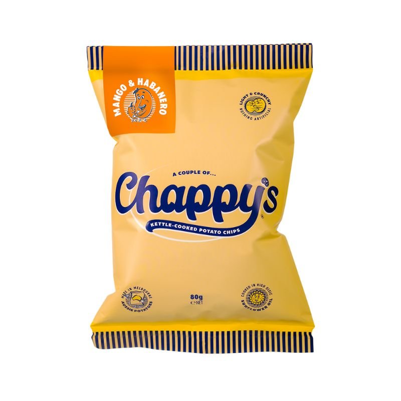 Chappy's Kettle Cooked Potato Chips - Mango Habanero 80g