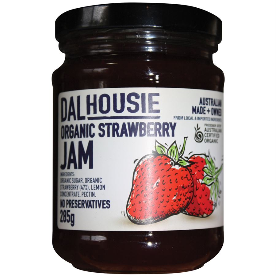 Dalhousie Strawberry Jam Organic 285g