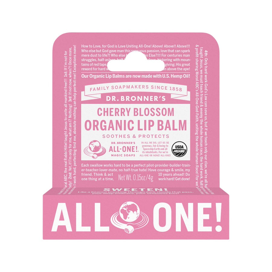 Dr. Bronners Organic Lip Balm Cherry Blossom 4g
