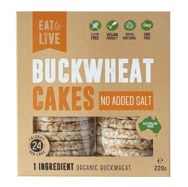 Eat To Live Buckwheat Cakes Organic (No Added Salt) 200g