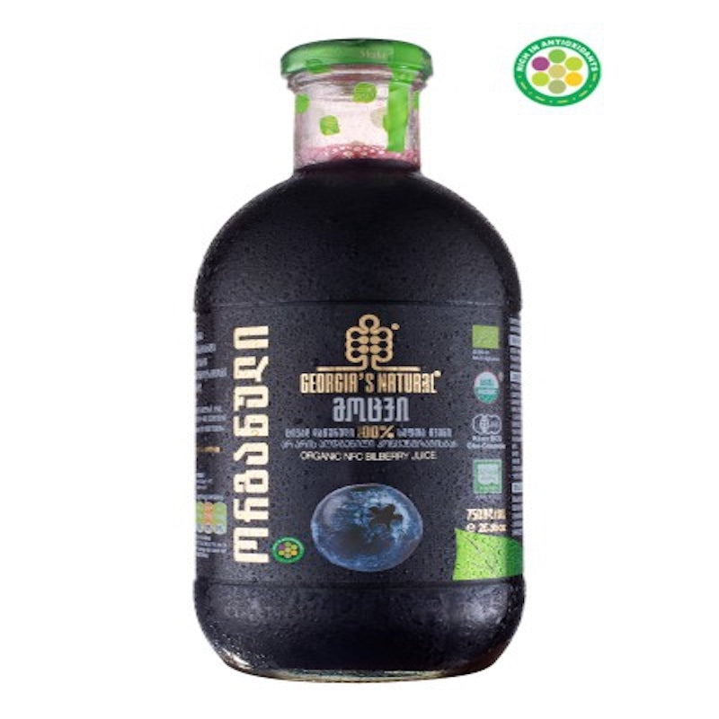 Georgia's Natural Pure Blueberry Juice Organic 1Lt