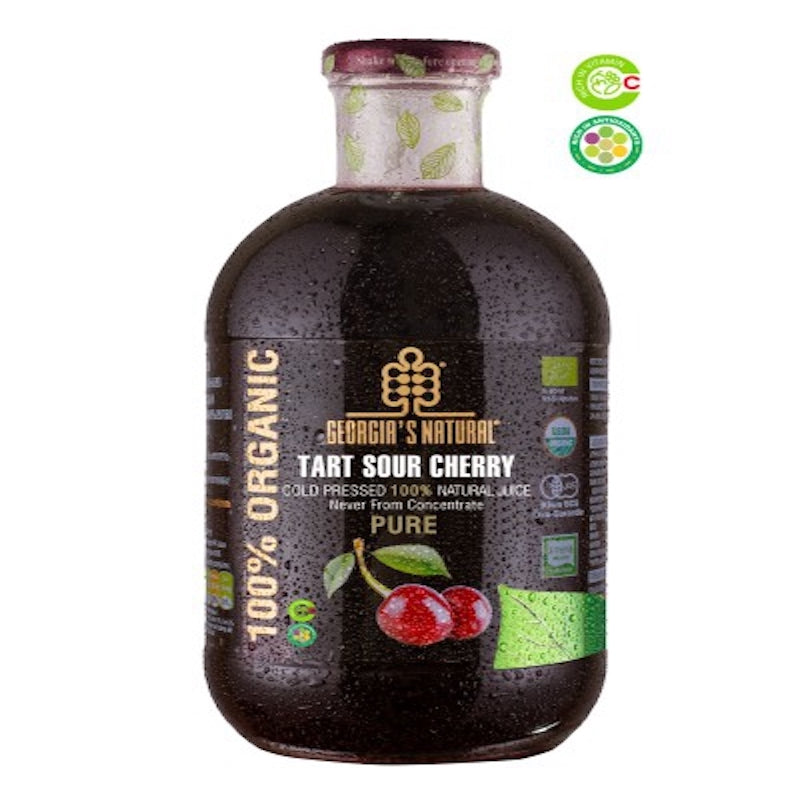 Georgia's Natural Pure Sour Cherry Juice Organic 1Lt