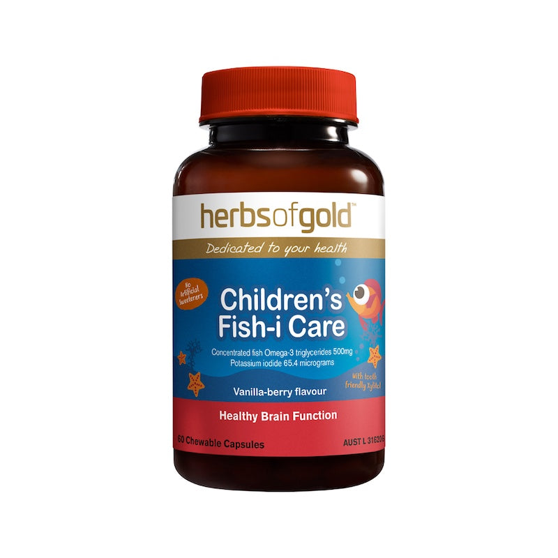 Herbs of Gold Children's Fish-I Care 60caps