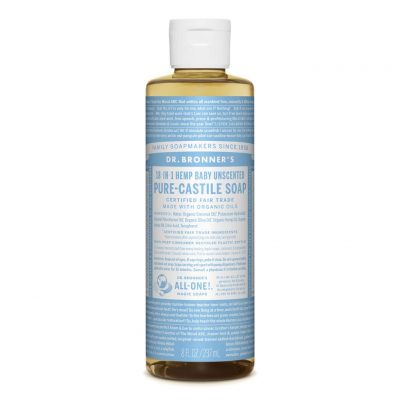 Dr. Bronners Hemp Pure Castile Soap Baby Unscented 237ml