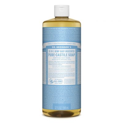 Dr. Bronners Hemp Pure Castile Soap Baby Unscented 946ml