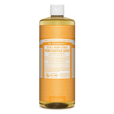 Dr. Bronners Hemp Pure Castile Soap Citrus Orange 946ml