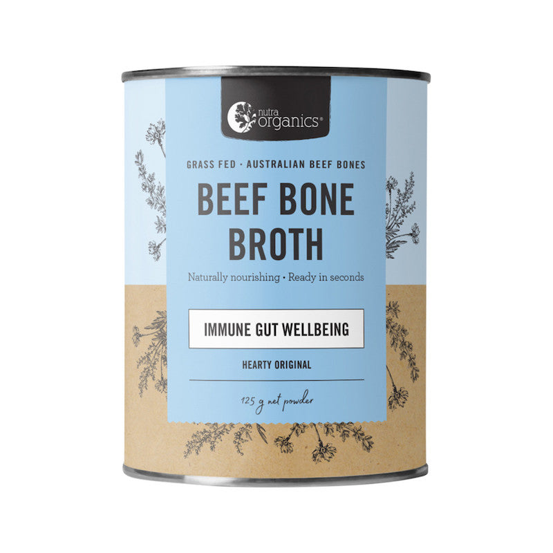 Nutra Organics Beef Bone Broth Hearty Original Organic 125g