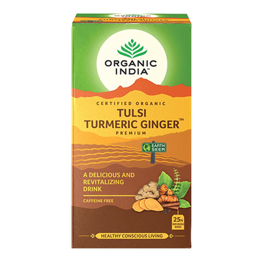 Organic India Tulsi Tea Turmeric Ginger 25bags
