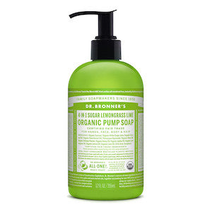 Dr. Bronners 4-in-1 Lemongrass Lime Pump Soap 355ml