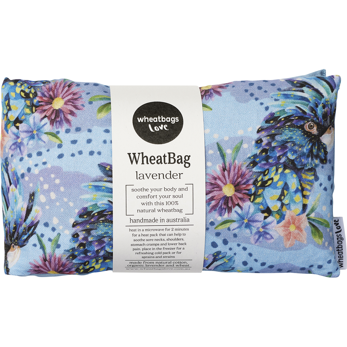 Wheatbags Love Lavender Wheatbag BLUE COCKATOO