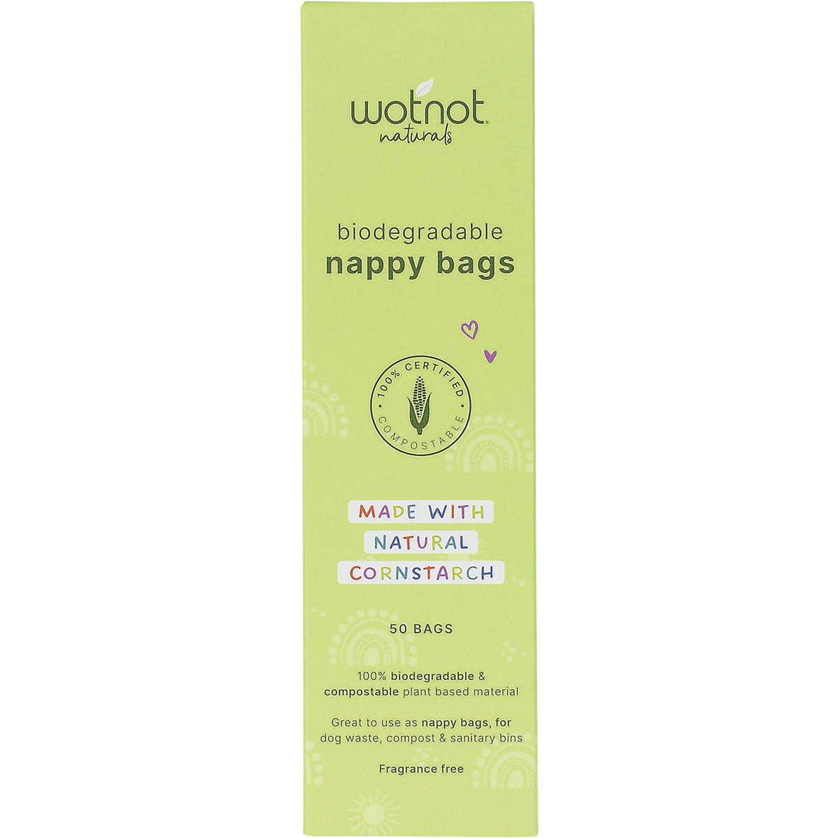 Wotnot Biodegradable Nappy Bags 50pack