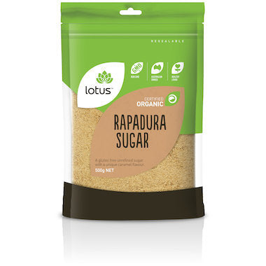 Lotus Rapadura Sugar Organic 500g