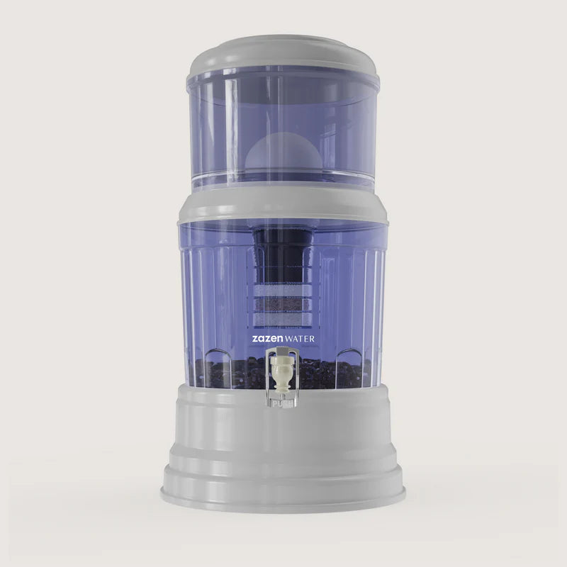 Zazen Alkaline Water System with BPA Free Plastic Bottom Tank