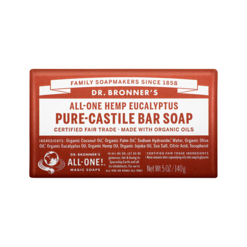 dr. bronners castile bar soap eucalyptus 140g