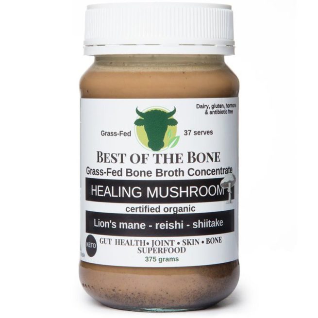 best of the bone grass fed bone broth concentrate healing mushroom 375g.jpeg