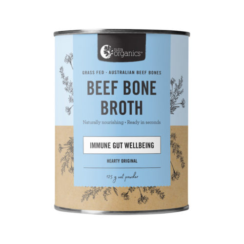 nutra organics beef bone broth hearty original organic 125g