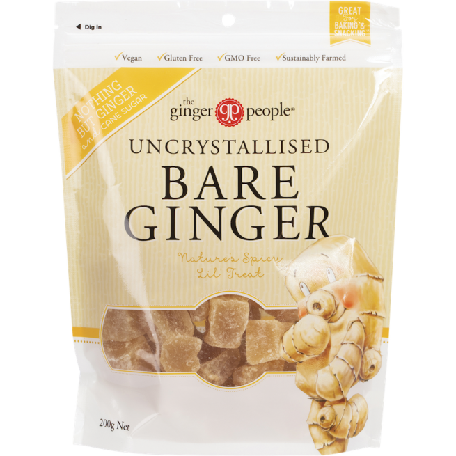 the ginger people uncrystallised bare ginger 200g