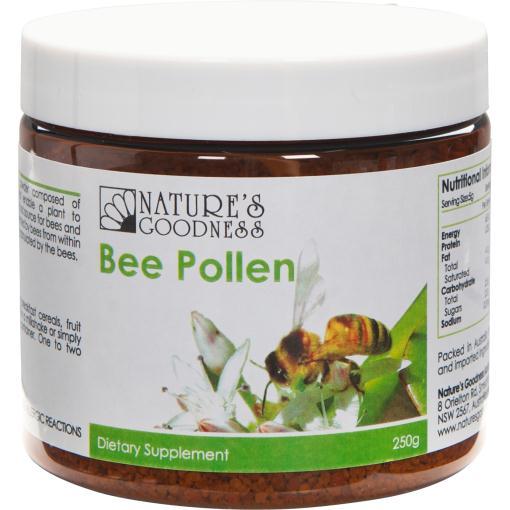 nature's goodness bee pollen granules 250g