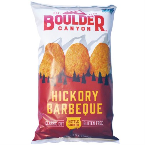 boulder canyon hickory barbeque potato chips 140g