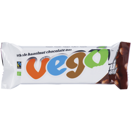 vego whole hazelnut chocolate bar mini 65g