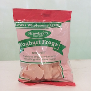 lewis wholesome foods yoghurt frogs strawberry 130g