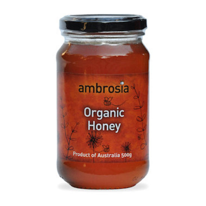 ambrosia organic honey orange label 500g
