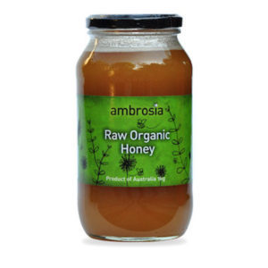 ambrosia organic honey raw green label 1kg