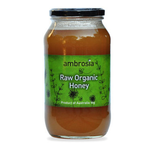 ambrosia organic honey raw green label 1kg