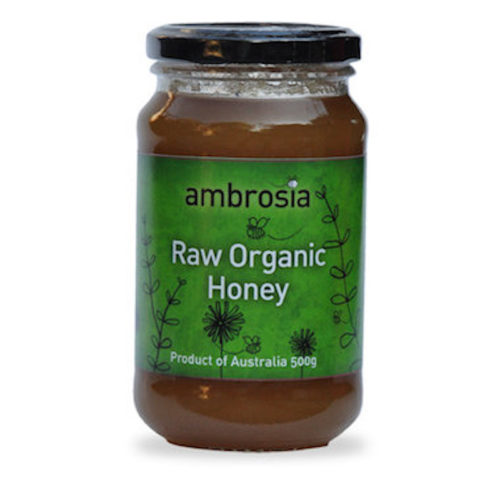 ambrosia organic honey raw green label 500g