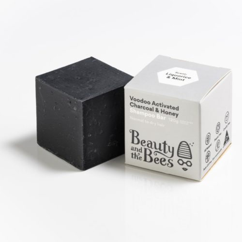 beauty and the bees voodoo charcoal and honey shampoo bar 120g