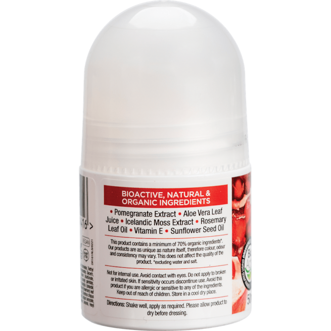 dr. organic pomegranate roll on deodorant 50ml