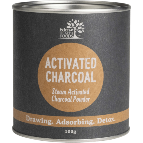 eden health foods steamed activated charcoal 100g