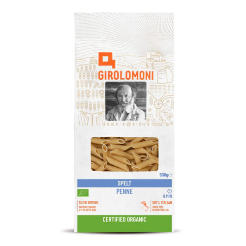 girolomoni organic spelt pasta penne rigate 500g
